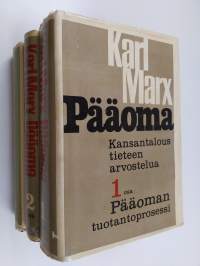 Pääoma 1-3 : kansantaloustieteen arvostelua ; Pääoman tuotantoprosessi ; Pääoman kiertokulkuprosessi ; Kapitalistisen tuotannon kokonaisprosessi