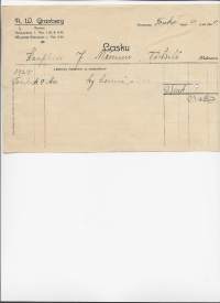 A W Granberg Porvoo 1924 -  firmalomake