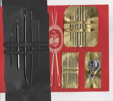 Universal Needle Book   - alkuperäinen täysi neula tuotepakkaus