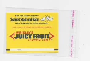 Wrigley´s Juice Fruit  - purkkakääre makeiskääre ennen viivakoodia