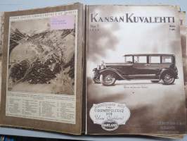 Kansan Kuvalehti 1928 -vuosikerta, erinomaista ajankuvaa runsaasti kuvitettuna, Mika Waltari autoruno!, Erikoisnumeroita, katso kohteen 95 kuvaa