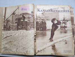 Kansan Kuvalehti 1928 -vuosikerta, erinomaista ajankuvaa runsaasti kuvitettuna, Mika Waltari autoruno!, Erikoisnumeroita, katso kohteen 95 kuvaa