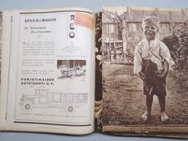 Kansan Kuvalehti 1928 -vuosikerta, erinomaista ajankuvaa runsaasti kuvitettuna, Mika Waltari autoruno!, Erikoisnumeroita, katso kohteen 95 kuvaa