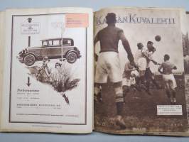 Kansan Kuvalehti 1928 -vuosikerta, erinomaista ajankuvaa runsaasti kuvitettuna, Mika Waltari autoruno!, Erikoisnumeroita, katso kohteen 95 kuvaa