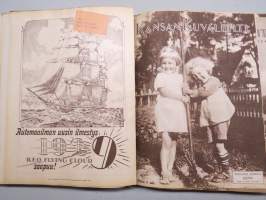 Kansan Kuvalehti 1928 -vuosikerta, erinomaista ajankuvaa runsaasti kuvitettuna, Mika Waltari autoruno!, Erikoisnumeroita, katso kohteen 95 kuvaa
