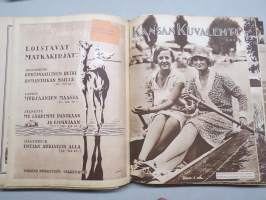Kansan Kuvalehti 1928 -vuosikerta, erinomaista ajankuvaa runsaasti kuvitettuna, Mika Waltari autoruno!, Erikoisnumeroita, katso kohteen 95 kuvaa