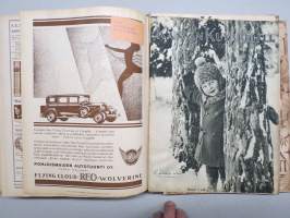 Kansan Kuvalehti 1928 -vuosikerta, erinomaista ajankuvaa runsaasti kuvitettuna, Mika Waltari autoruno!, Erikoisnumeroita, katso kohteen 95 kuvaa