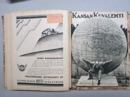 Kansan Kuvalehti 1928 -vuosikerta, erinomaista ajankuvaa runsaasti kuvitettuna, Mika Waltari autoruno!, Erikoisnumeroita, katso kohteen 95 kuvaa