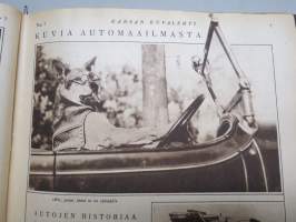 Kansan Kuvalehti 1928 -vuosikerta, erinomaista ajankuvaa runsaasti kuvitettuna, Mika Waltari autoruno!, Erikoisnumeroita, katso kohteen 95 kuvaa