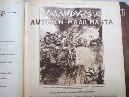 Kansan Kuvalehti 1928 -vuosikerta, erinomaista ajankuvaa runsaasti kuvitettuna, Mika Waltari autoruno!, Erikoisnumeroita, katso kohteen 95 kuvaa
