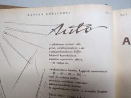 Kansan Kuvalehti 1928 -vuosikerta, erinomaista ajankuvaa runsaasti kuvitettuna, Mika Waltari autoruno!, Erikoisnumeroita, katso kohteen 95 kuvaa