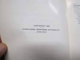 Sandvikens handbok - Svetsning (svetsmetoder) -hitsaus ja hitsausmenetelmät, ruotsinkielinen oppikirja