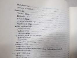 Sandvikens handbok - Svetsning (svetsmetoder) -hitsaus ja hitsausmenetelmät, ruotsinkielinen oppikirja