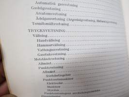 Sandvikens handbok - Svetsning (svetsmetoder) -hitsaus ja hitsausmenetelmät, ruotsinkielinen oppikirja