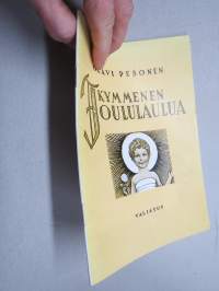 Kymmenen joululaulua -laulukirja, kansikuvitus Rudolf Koivu