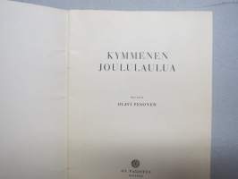 Kymmenen joululaulua -laulukirja, kansikuvitus Rudolf Koivu