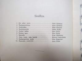 Kymmenen joululaulua -laulukirja, kansikuvitus Rudolf Koivu