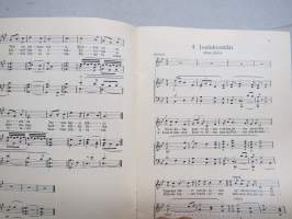 Kymmenen joululaulua -laulukirja, kansikuvitus Rudolf Koivu