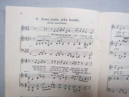 Kymmenen joululaulua -laulukirja, kansikuvitus Rudolf Koivu