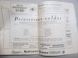 Svenska Teatern Helsingfors program spelåret 1930-31 Violen från Montmarte, Daniel Hjort, Marius, Ungkarlspappan -käsiohjelma