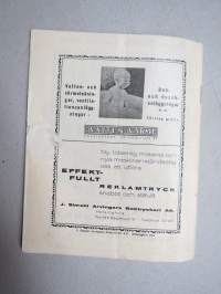 Svenska Teatern Helsingfors program spelåret 1930-31 Violen från Montmarte, Daniel Hjort, Marius, Ungkarlspappan -käsiohjelma