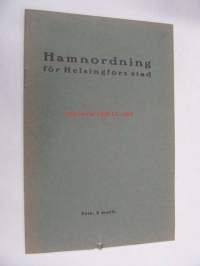Hamnordning för Helsingfors stad