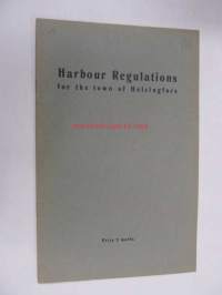 Harbour Regulations for the town of Helsingfors