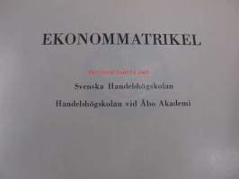 Ekonommatrikel - Svenska Handelhögskolan - Handelskolan vid Åbo Akademi