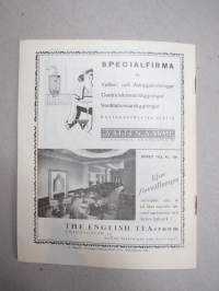 Svenska Teatern Helsingfors program spelåret 1934-35 Cirkusprinsessan, Rödluvan, Tavarisch, Erasmus Montanus, Läsförhörskalaset på Hultnäs -käsiohjelma