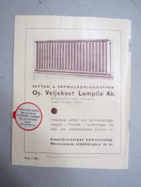 Svenska Teatern Helsingfors program spelåret 1934-35 Prinsen af Schiras, Tavarisch, Gustav Vasa, Du sköna ungdomstid, Minna von Barnhelm -käsiohjelma