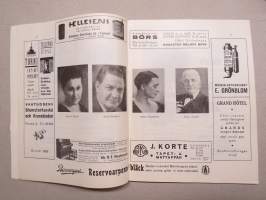 Svenska Teatern Helsingfors program spelåret 1936-37 Vi unga människor -käsiohjelma