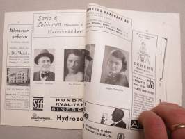 Svenska Teatern Helsingfors program spelåret 1936-37 Vi unga människor -käsiohjelma