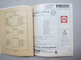 Svenska Teatern Helsingfors program spelåret 1937-38 Vita hästen (Im weissen Rösll) -käsiohjelma