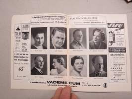 Svenska Teatern Helsingfors program spelåret 1937-38 Kvinnorna -käsiohjelma