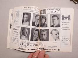 Svenska Teatern Helsingfors program spelåret 1937-38 Kvinnorna -käsiohjelma