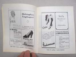 Svenska Teatern Helsingfors program spelåret 1937-38 Jean -käsiohjelma