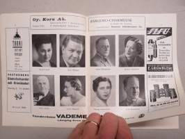 Svenska Teatern Helsingfors program spelåret 1937-38 Jean -käsiohjelma