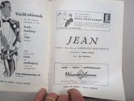 Svenska Teatern Helsingfors program spelåret 1937-38 Jean -käsiohjelma