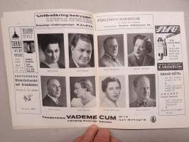Svenska Teatern Helsingfors program spelåret 1937-38 Höfeber -käsiohjelma