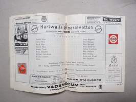 Svenska Teatern Helsingfors program spelåret 1937-38 Höfeber -käsiohjelma