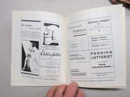 Svenska Teatern Helsingfors program spelåret 1937-38 Höfeber -käsiohjelma