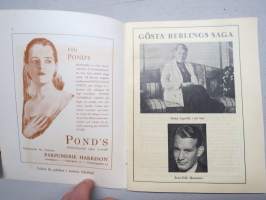 Svenska Teatern Helsingfors program spelåret 1937-38 Gösta Berlings saga -käsiohjelma