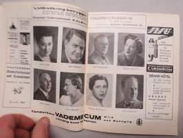 Svenska Teatern Helsingfors program spelåret 1937-38 Gösta Berlings saga -käsiohjelma