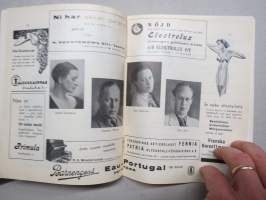 Svenska Teatern Helsingfors program spelåret 1937-38 Gösta Berlings saga -käsiohjelma