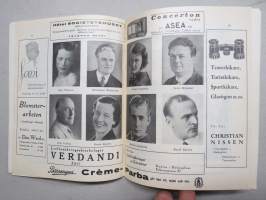 Svenska Teatern Helsingfors program spelåret 1937-38 Gösta Berlings saga -käsiohjelma