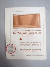Svenska Teatern Helsingfors program spelåret 1937-38 Gösta Berlings saga -käsiohjelma