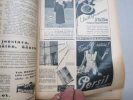 Kotiliesi 1935 nr 21 marraskuu I, sis. mm. seur. artikkelit / kuvat / mainokset; Kansikuva piirtänyt Martta Wendelin, Nekto-laihdutusaine, Ilmari Wirkkala -