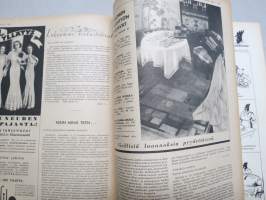 Kotiliesi 1935 nr 21 marraskuu I, sis. mm. seur. artikkelit / kuvat / mainokset; Kansikuva piirtänyt Martta Wendelin, Nekto-laihdutusaine, Ilmari Wirkkala -
