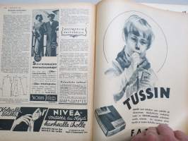 Kotiliesi 1935 nr 21 marraskuu I, sis. mm. seur. artikkelit / kuvat / mainokset; Kansikuva piirtänyt Martta Wendelin, Nekto-laihdutusaine, Ilmari Wirkkala -