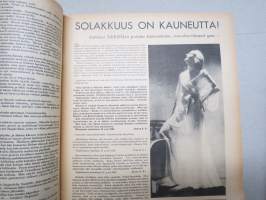 Kotiliesi 1935 nr 19 lokakuu Kansikuva Martta Wendelin (lapset syyssateessa) , Hilda Ihamuotila Histan kartanon emäntä, riistaruokia